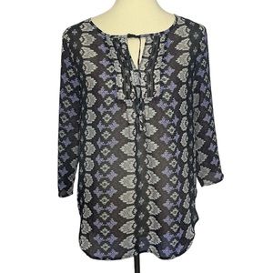 Violet + Claire Semi Sheer Blouse